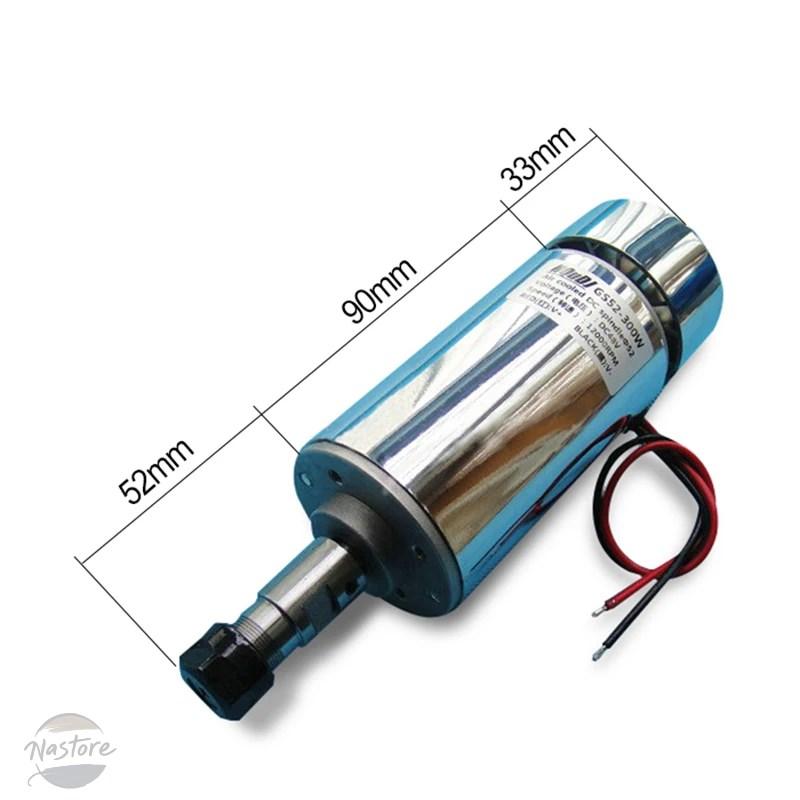 並行輸入品 最 空冷式300W DC 12-48Vスピンドルモーター ER11 COLLECT + 52MMマウントブラケットフィクスチャ PCBの画像