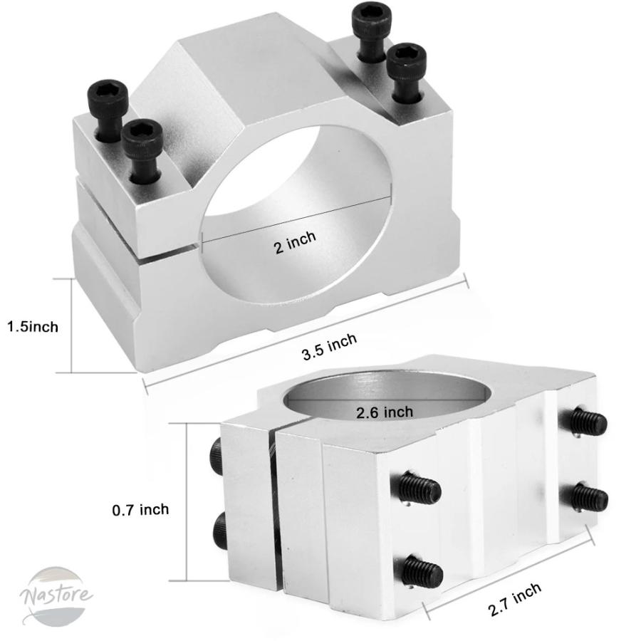 並行輸入品 最 空冷式300W DC 12-48Vスピンドルモーター ER11 COLLECT + 52MMマウントブラケットフィクスチャ PCBの画像