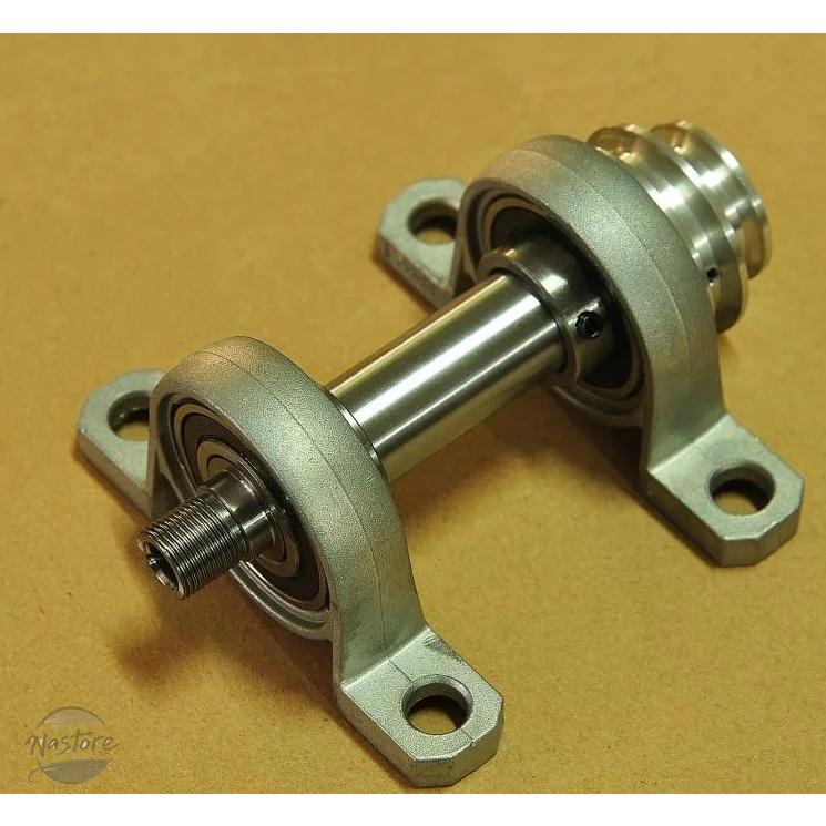 並行輸入品 旋盤スピンドル自家製旋盤DIY旋盤スピンドル20MM厚65チャック貫通穴付き_5