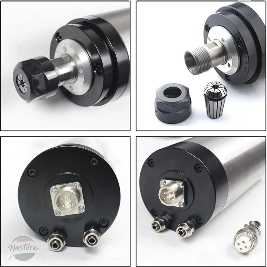 並行輸入品 110V 220V スピンドルモーター 2.2KW 水冷スピンドルモーター ER20 コレット フライスモーター 8000-24000_3