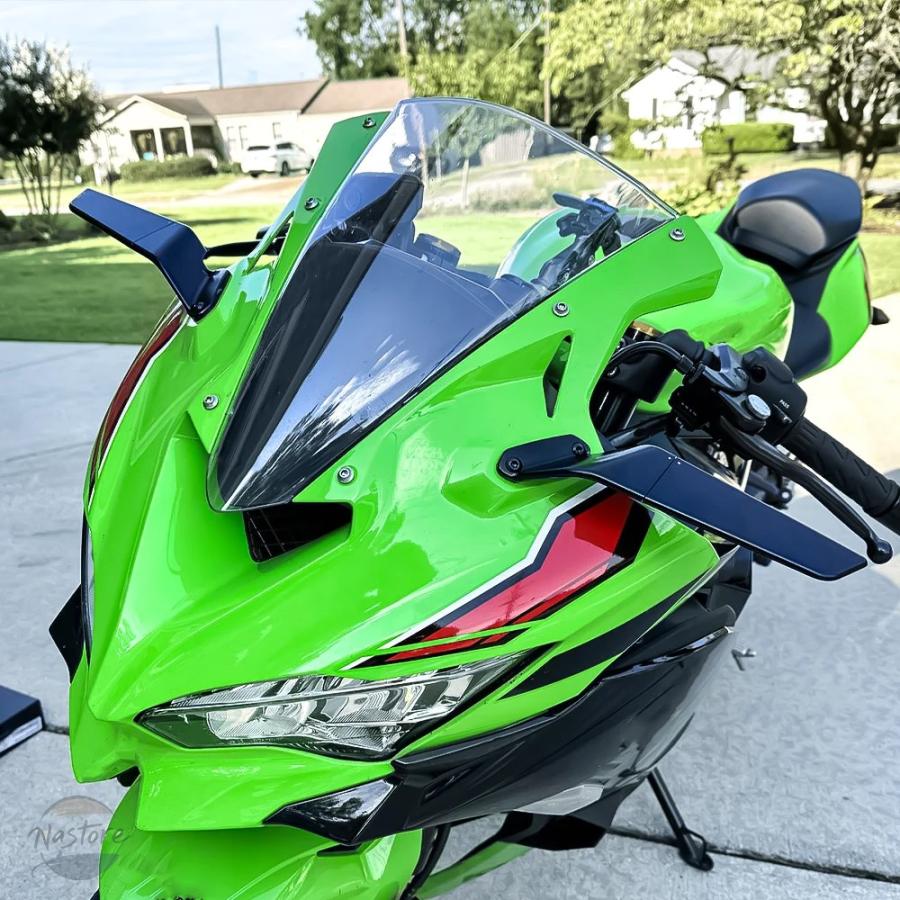 並行輸入品 カワサキ ニンジャ ZX4R ZX4RR ZX6R 636 バックミラー
