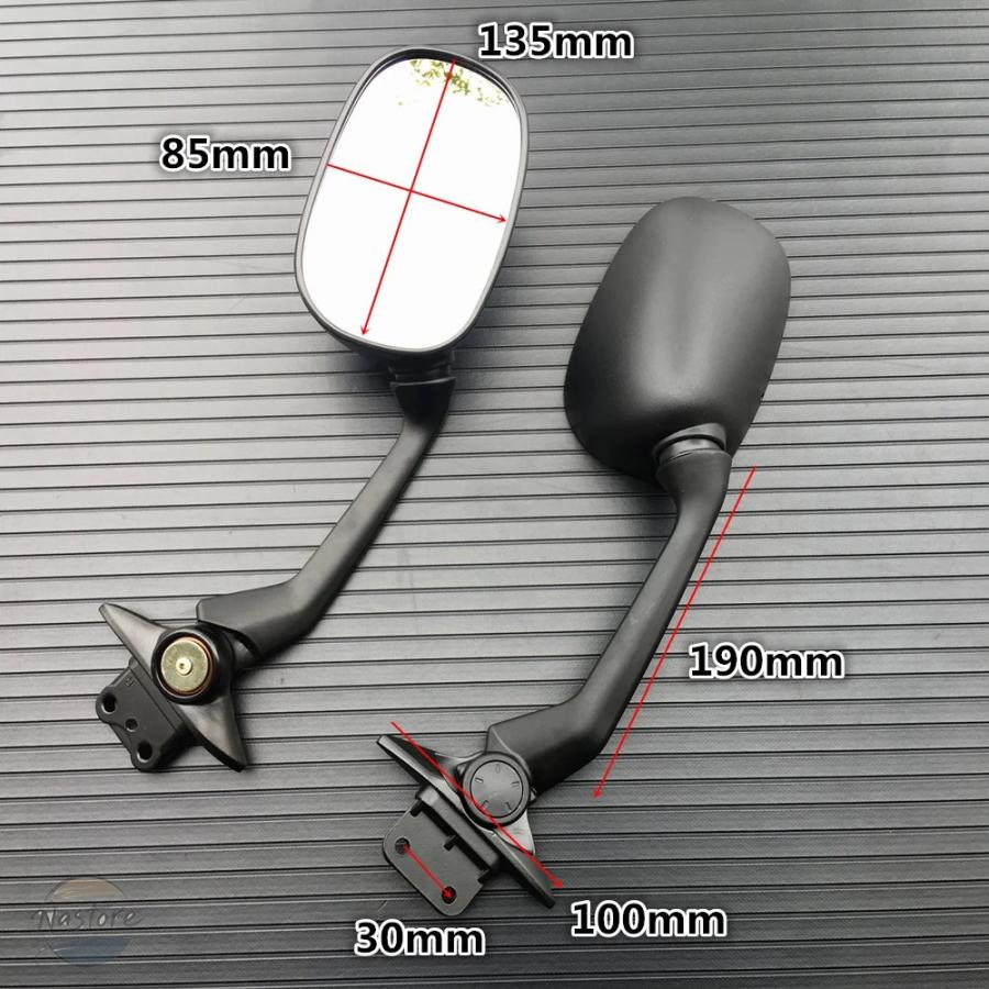 並行輸入品 ヤマハ バイク t-max 530 2012-2019 バックミラー サイドミラー 部品 カスタムパーツ アクセサリーの画像