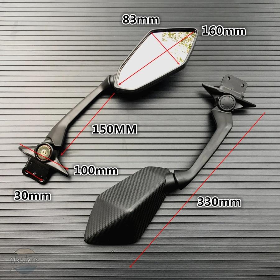 並行輸入品 ヤマハ バイク t-max 530 2012-2019 バックミラー サイドミラー 部品 カスタムパーツ アクセサリーの画像