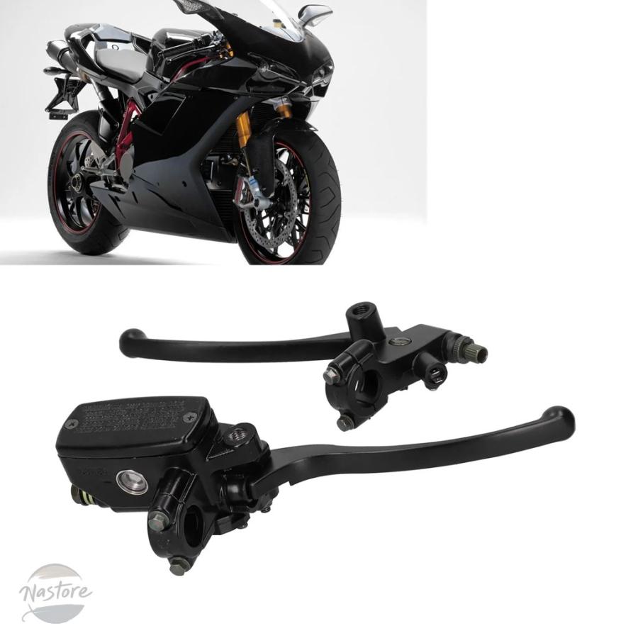 並行輸入品 バイク クラッチ ブレーキ 22mm汎 油圧レバーアセンブリブラック合金 部品 カスタムパーツ アクセサリーの画像