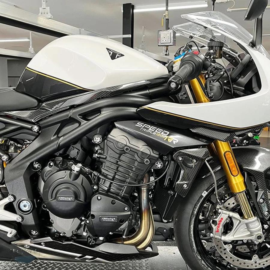 並行輸入品 バイク カバー エンジン 1200rs moto スピードトリプル 1200rr 2021-2025 部品 カスタムパーツ アクセサリーの画像