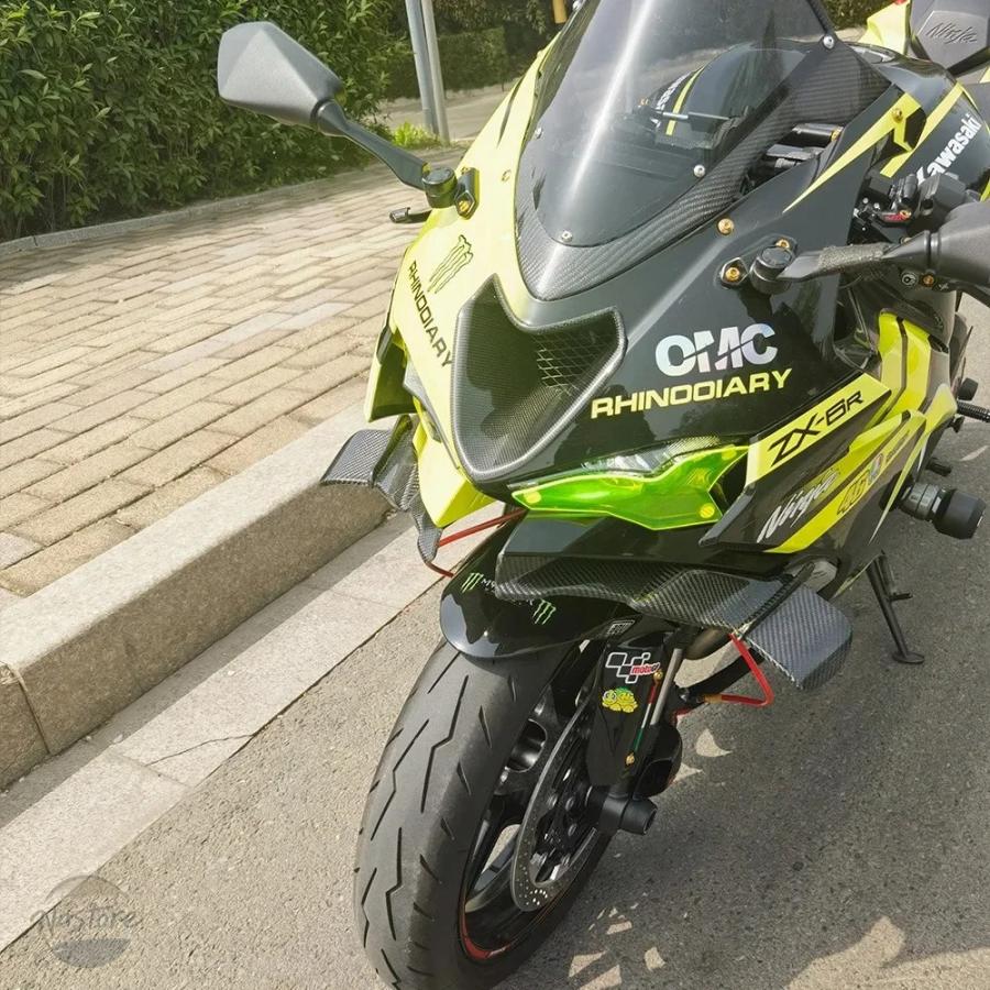 並行輸入品】フロント カワサキ カワサキ ZX-6R 636 /3K 100% カーボン