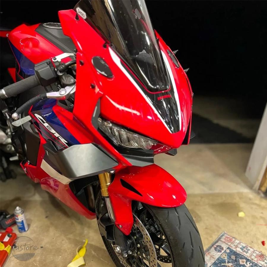 並行輸入品 ホンダ 汎用ダウンフォースレーシングスポイラーエアロウィングレット ヤマハ ホンダ CBR650R ドゥカティV4_5