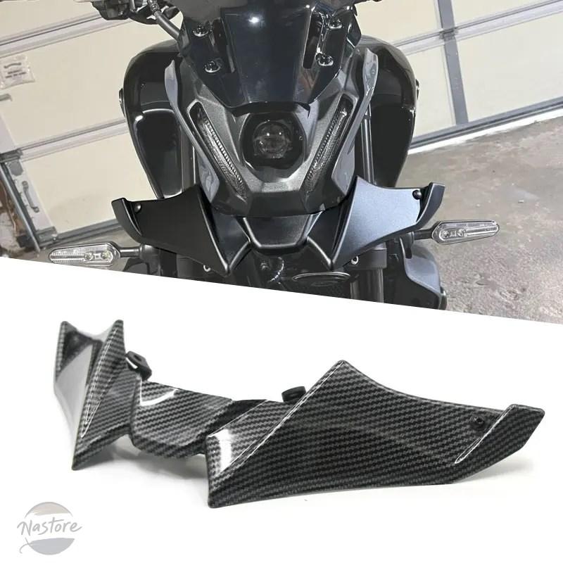 並行輸入品 バイク フロント カスタム カーボン mt09 v3 アクセサリー ダウンフォース ネイキッド スポイラー エアロダイナミック ウィングデフレクター 部品の画像