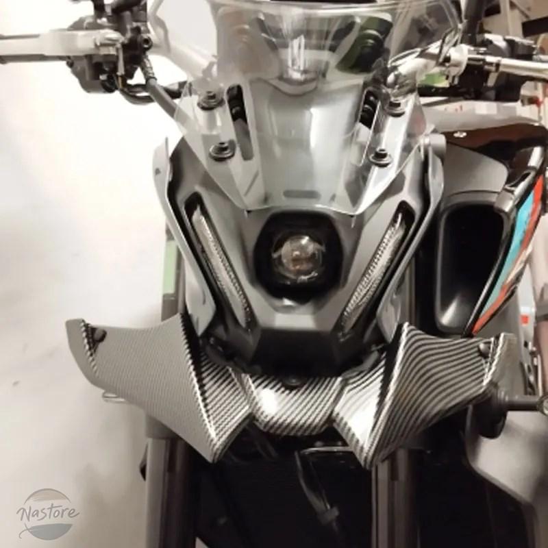 並行輸入品 バイク フロント カスタム カーボン mt09 v3 アクセサリー ダウンフォース ネイキッド スポイラー エアロダイナミック ウィングデフレクター 部品の画像
