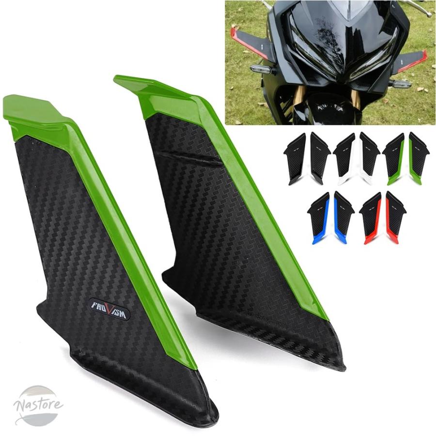 並行輸入品 スズキ suzuki バイク キット ウィングレット エアロダイナミックウィング ステッカー サイドスポイラー gsxr600 部品 カスタムパーツの画像