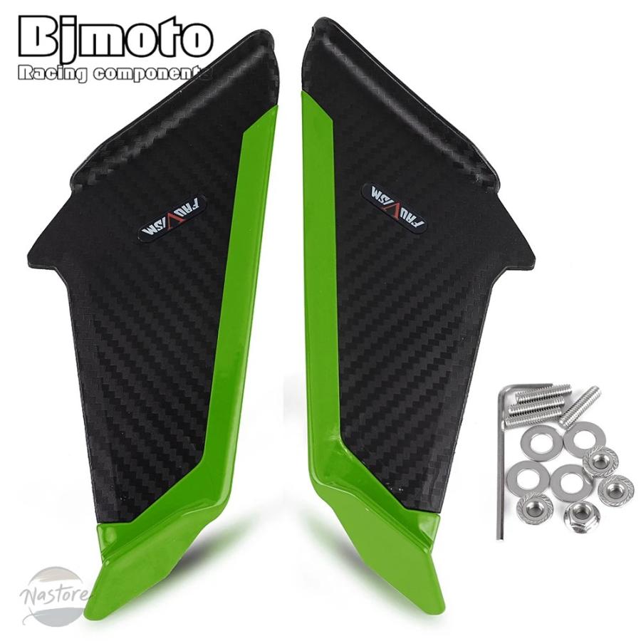 並行輸入品 スズキ suzuki バイク キット ウィングレット エアロダイナミックウィング ステッカー サイドスポイラー gsxr600 部品 カスタムパーツの画像