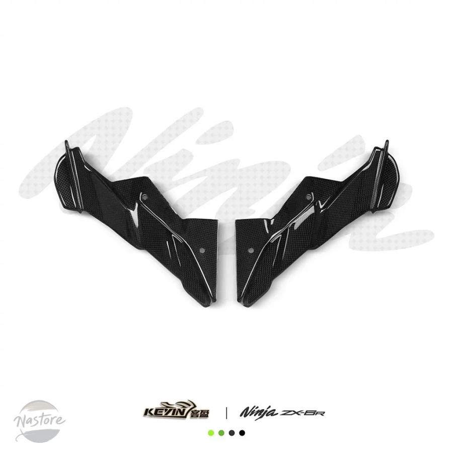 並行輸入品 バイク フロント キット カワサキ zx-6r zx6r 636 2024 ダウンフォース ネイキッド スポイラー 部品 カスタムパーツ アクセサリーの画像