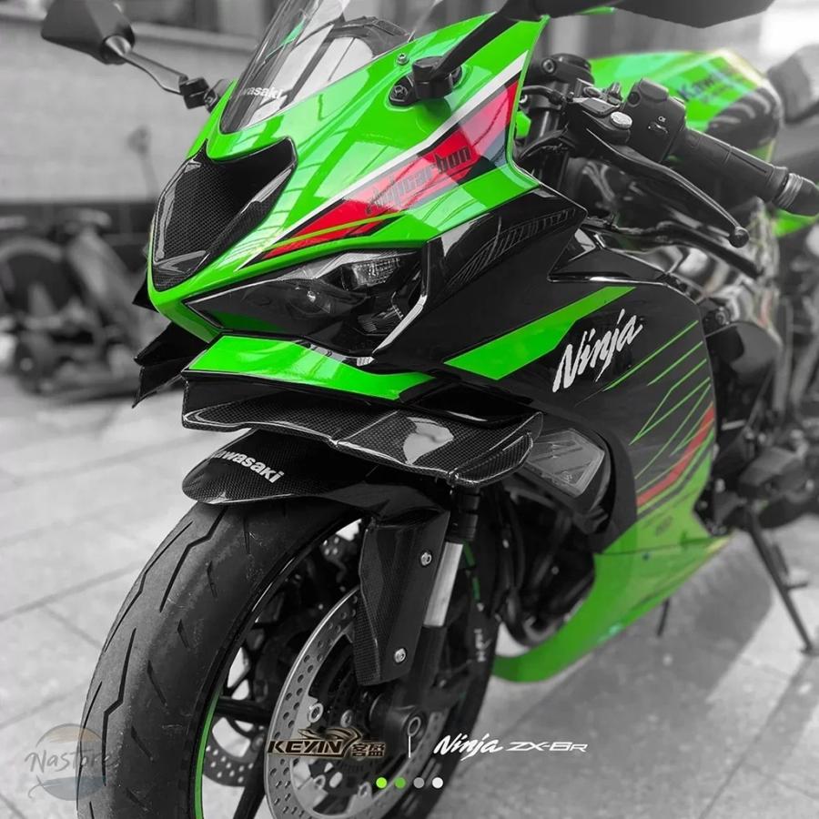 並行輸入品 バイク フロント キット カワサキ zx-6r zx6r 636 2024 ダウンフォース ネイキッド スポイラー 部品 カスタムパーツ アクセサリーの画像