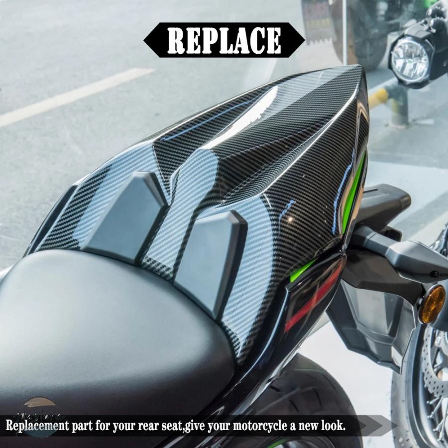 並行輸入品 バイク カバー リア カワサキ z650 ニンジャ650 パッセンジャーハードシートカウルハンプテールセクションフェアリング z 650 部品の画像