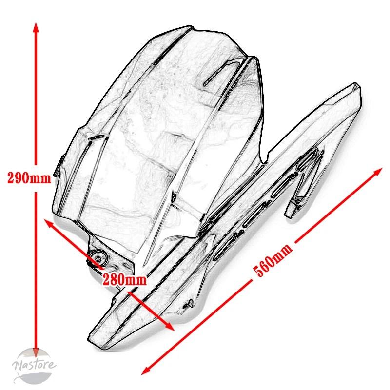 並行輸入品 カバー リア ガード カワサキ Z900RS 2017-2023 2024 2025 タイヤフェンダーハガーマッドスプラッシュガーの画像