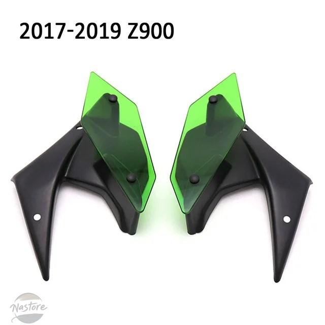 並行輸入品 バイク 固定 カワサキ z900 2017-2021 サイドプレッシャースポイラー 小型ウィング ウィング フェアリングウィング 部品 カスタムパーツの画像