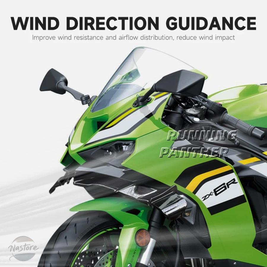 並行輸入品 フロント カワサキ ZX - 6R カーボン リップスポイラー