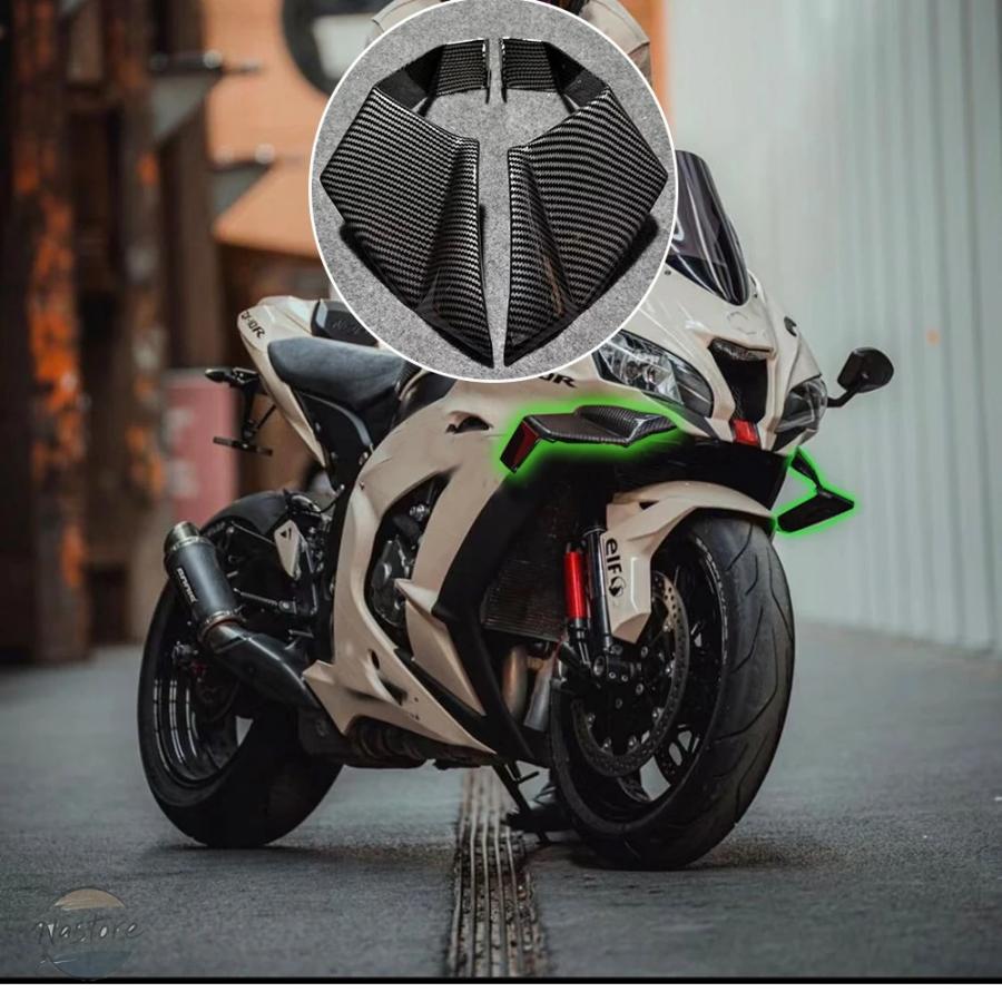 並行輸入品 バイク 固定 カワサキ zx-10r 翼 フェアリングスポイラー