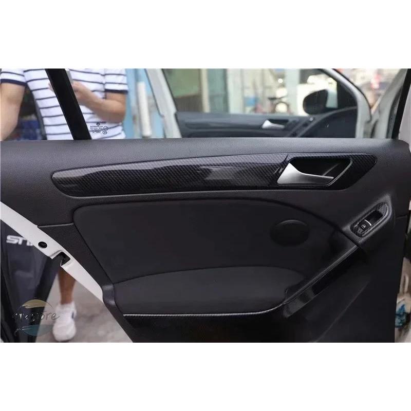 並行輸入品 リア ゴルフ6 MK6 2009-2013 インテトリム5Dカーアクセサリーカーボン センターコンソールゴルフMK6 5D