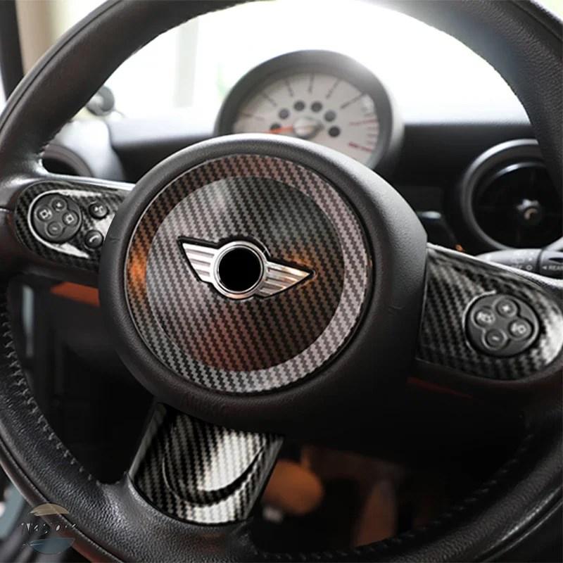 並行輸入品 カバー ホイール MINI COUNTRYMAN ステアリングパネルボタンスタイリングステッカー MINI COOPER R55 R56 R57の画像