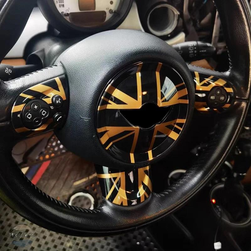 並行輸入品 カバー ホイール MINI R55 R60 COUNTRYMAN ステアリングパネルボタンスタイリングステッカー MINI COOPER R56の画像