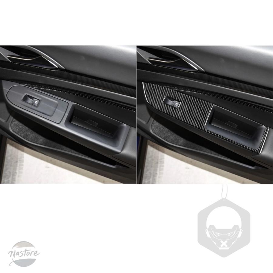 並行輸入品 カバー フォルクスワーゲン VOLKSWAGEN ゴルフ 8 GTI MK8 2021-2023 カーボン ウィンドウリフトコントロールパネの画像