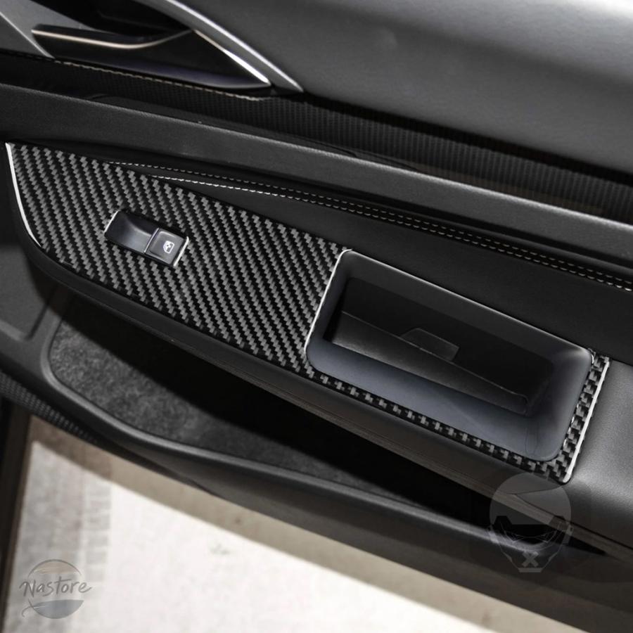 並行輸入品 カバー フォルクスワーゲン VOLKSWAGEN ゴルフ 8 GTI MK8 2021-2023 カーボン ウィンドウリフトコントロールパネの画像