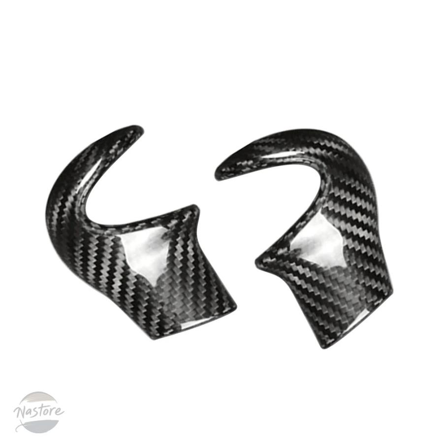 並行輸入品 カバー カーボン ギアシフトノブトリム ミニクーパー R55 R56 R57 R58 R59 R60 装飾ステッカー ブラック/レッドの画像
