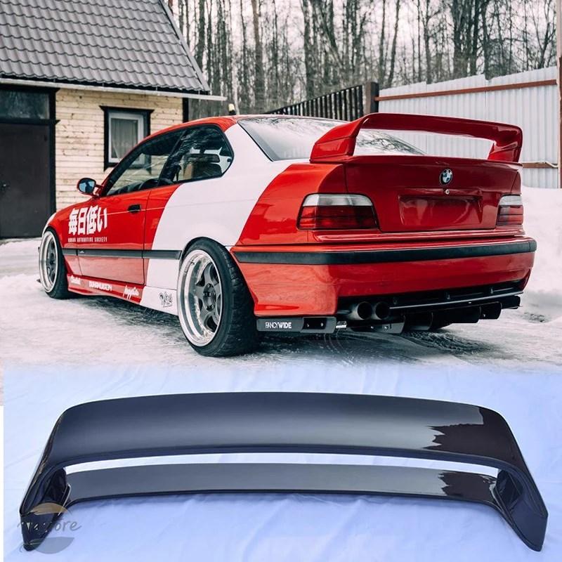 並行輸入品 BMW リア E36 M3 1990-2000 スポーツスポイラー GTウィング BMW E36 エルロンチューニング ABS 光沢ブラック_1