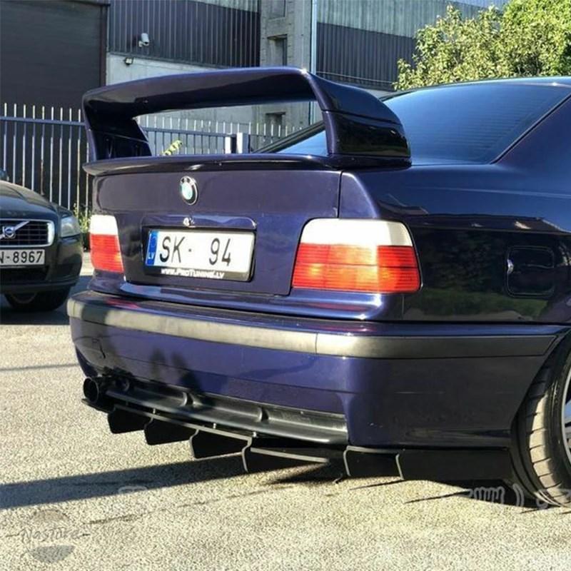 並行輸入品 BMW リア E36 M3 1990-2000 スポーツスポイラー GTウィング BMW E36 エルロンチューニング ABS 光沢ブラック_2