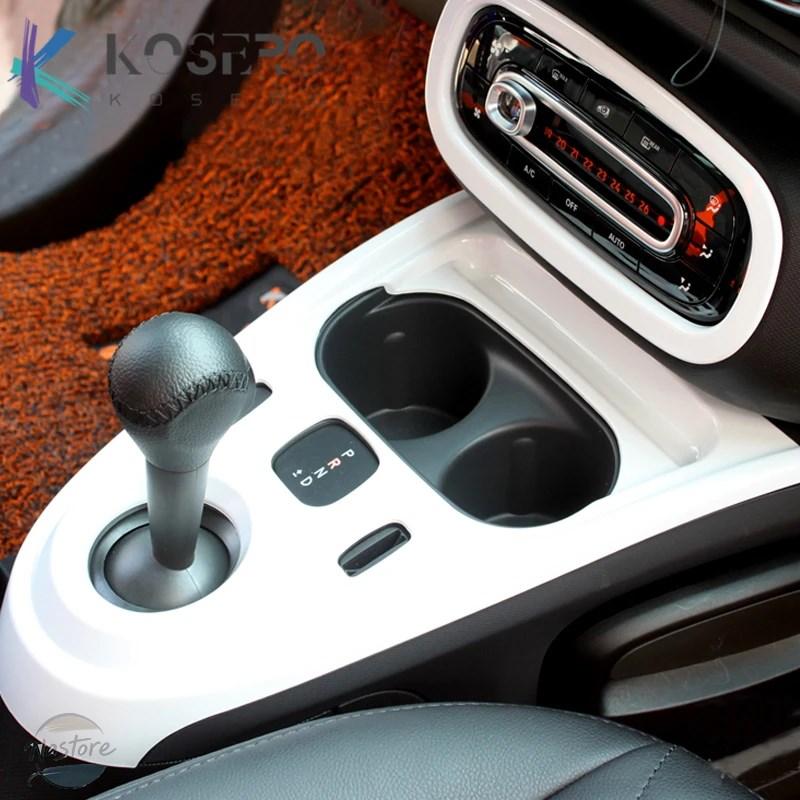 並行輸入品 カバー リア スマート453 451 2015-2020アクセサリー フルセットホワイトインテデコレーションカーステッカー_3