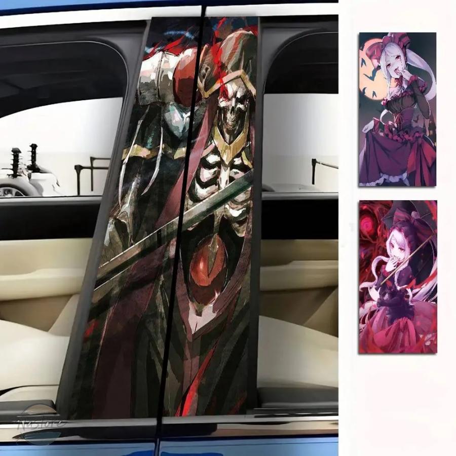 並行輸入品 OVERLORD 入り ステッカー Bピラーステッカー 傷ついた 窓