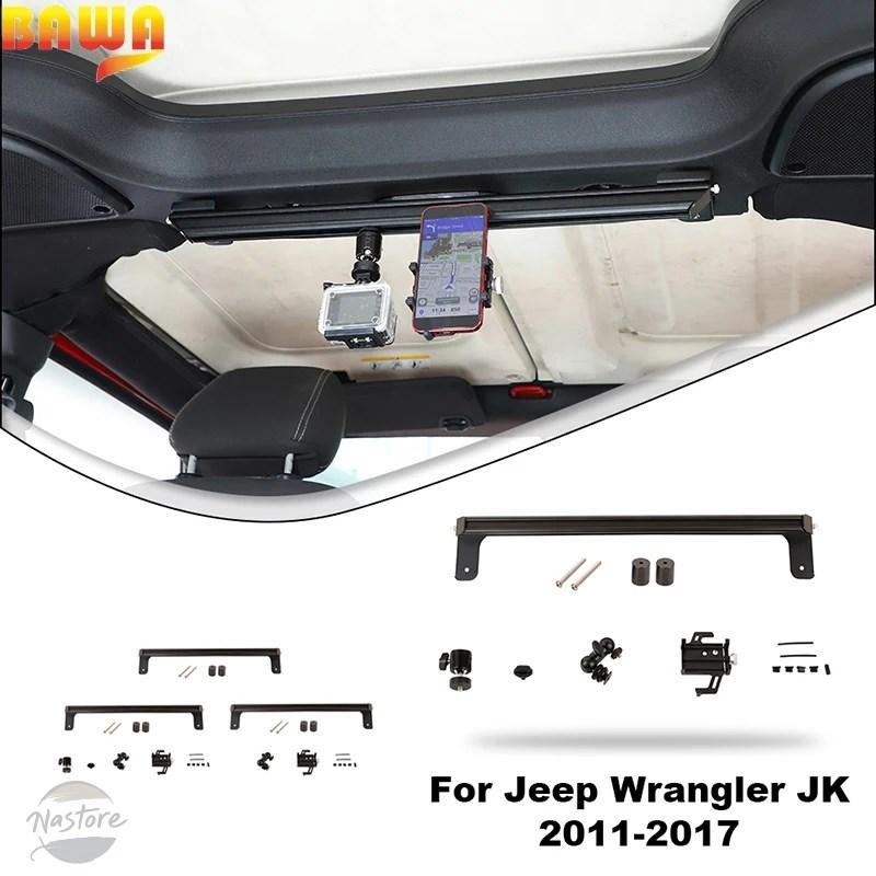 並行輸入品 BAWA ルーフ多機能拡張カメラブラケット電話ホルダー JEEP WRANGLER JK 2011-2017 内アクセサリー_3
