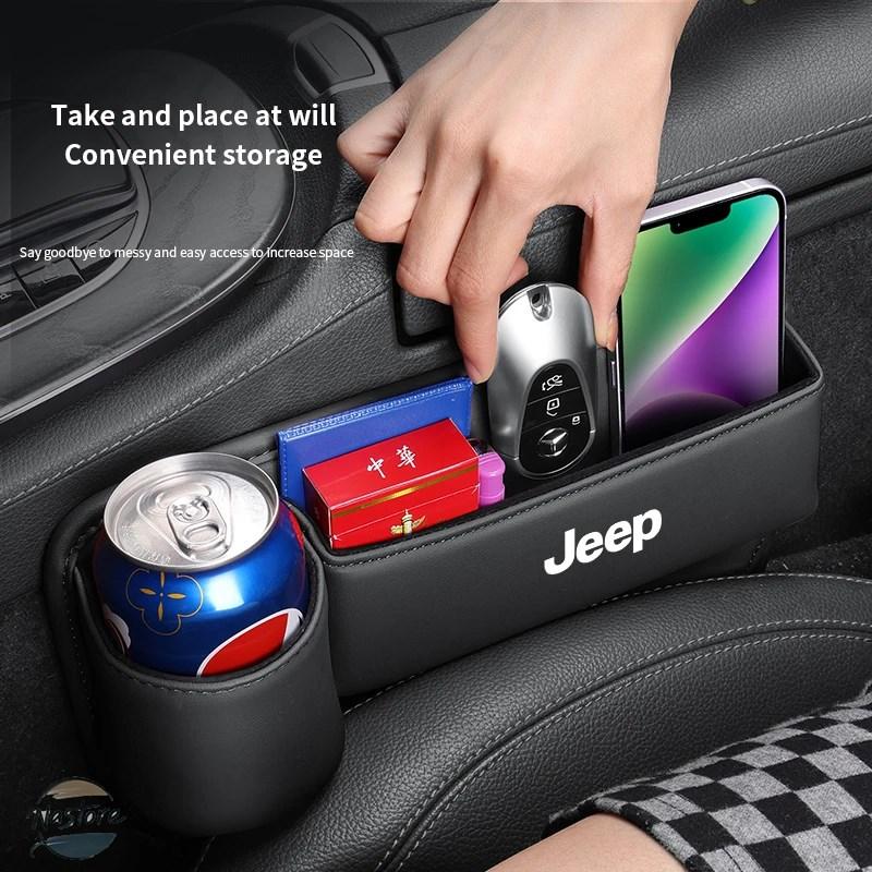 並行輸入品 ジープ チェロキー コンパス パトリオット レネゲード トレイルホーク ラングラーJK TJ SRT カーストレージ＆仕上げレザーシートギャップストレ_9