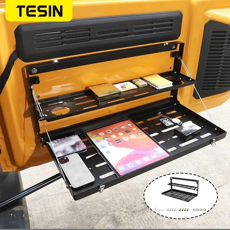 並行輸入品 リア TESIN テールゲート収納ラック フォード FORD ブロンコ 2021-24 ドアテーブル ラゲッジキャリアの画像