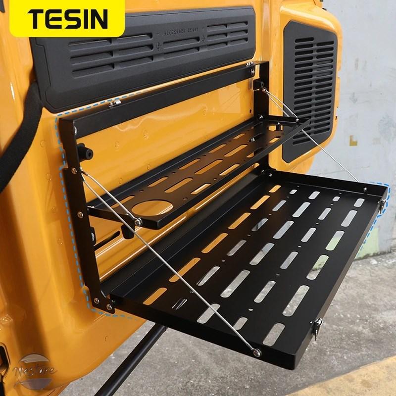 並行輸入品 リア TESIN テールゲート収納ラック フォード FORD ブロンコ 2021-24 ドアテーブル ラゲッジキャリアの画像