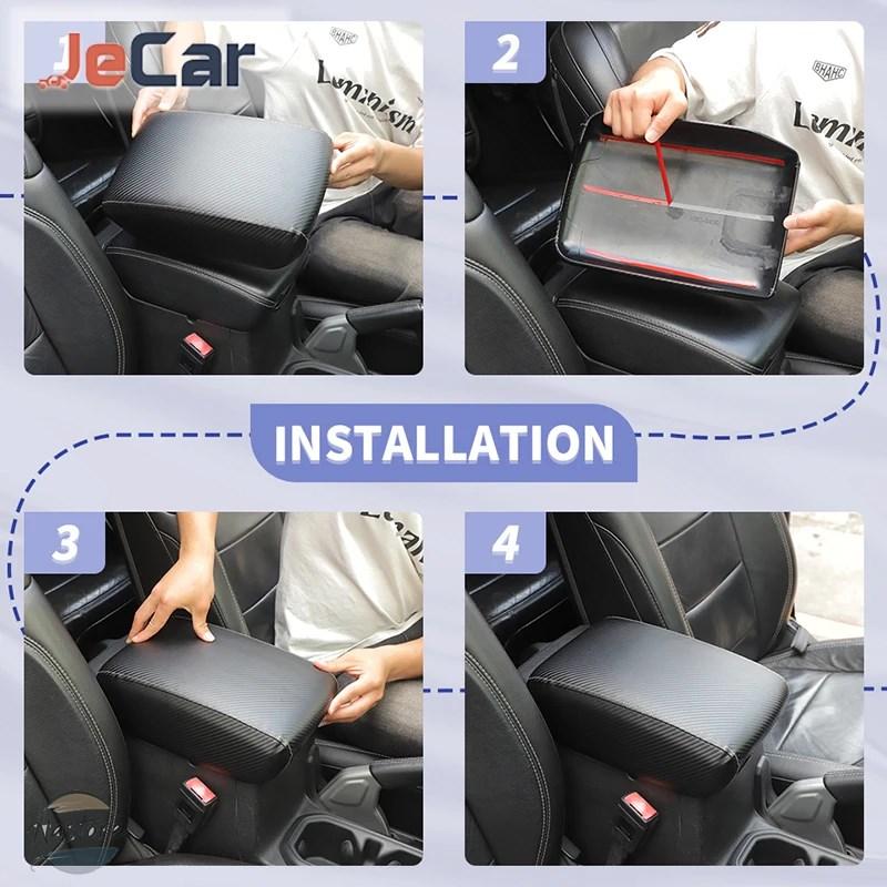 並行輸入品 内装 JECAR センターコンソールアームレスト装飾パネル ジープラングラー JL グラディエーター JT 2018 UP 自動車アクセサリーの画像