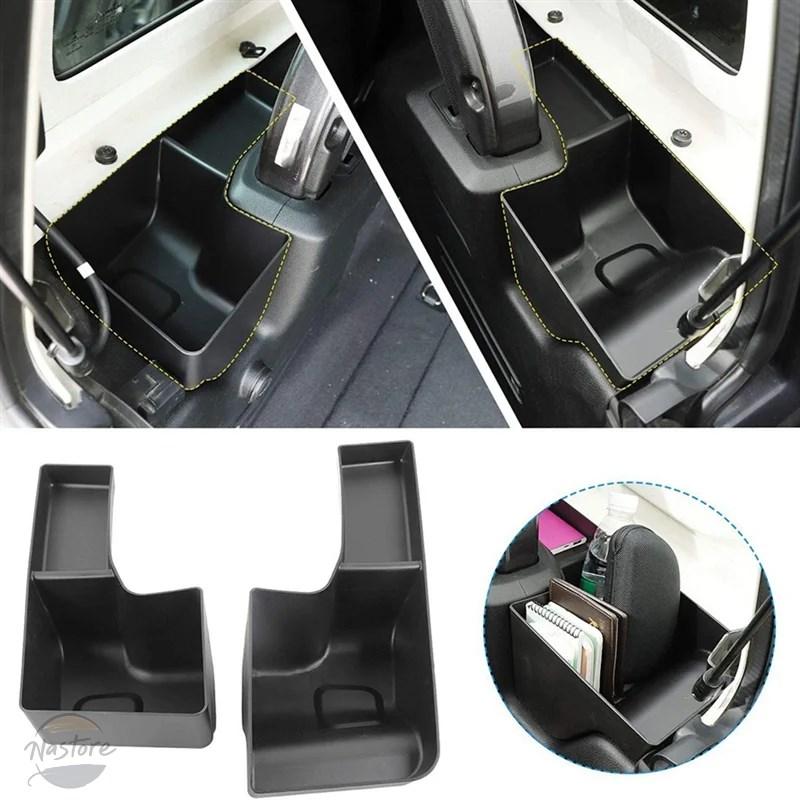 並行輸入品 AB96-車内収納ボックス トランクオーガナイザー カーゴサイドトレイ ジープラングラー JL 2018-2020の画像