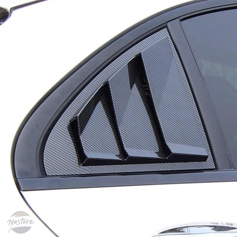 並行輸入品 リア三角窓ルーバーシャ??ッターブラインドカバートリムメルセデス ベンツ E クラス W214 2024-2025 カーボンパターンの画像
