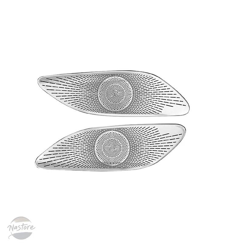 並行輸入品 メルセデスベンツEクラスクーペ200 260 300 2017-2023用ステンレス製カードアラウドスピーカーオーディオカバートリムステッカーの画像