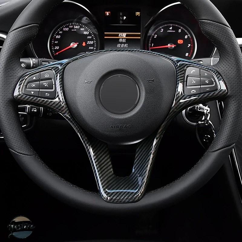 並行輸入品 c117 ステアリング ホイール カーボン ボタンフレーム mercedes z cla a class w176 カスタムパーツ 部品 アクセサリーの画像