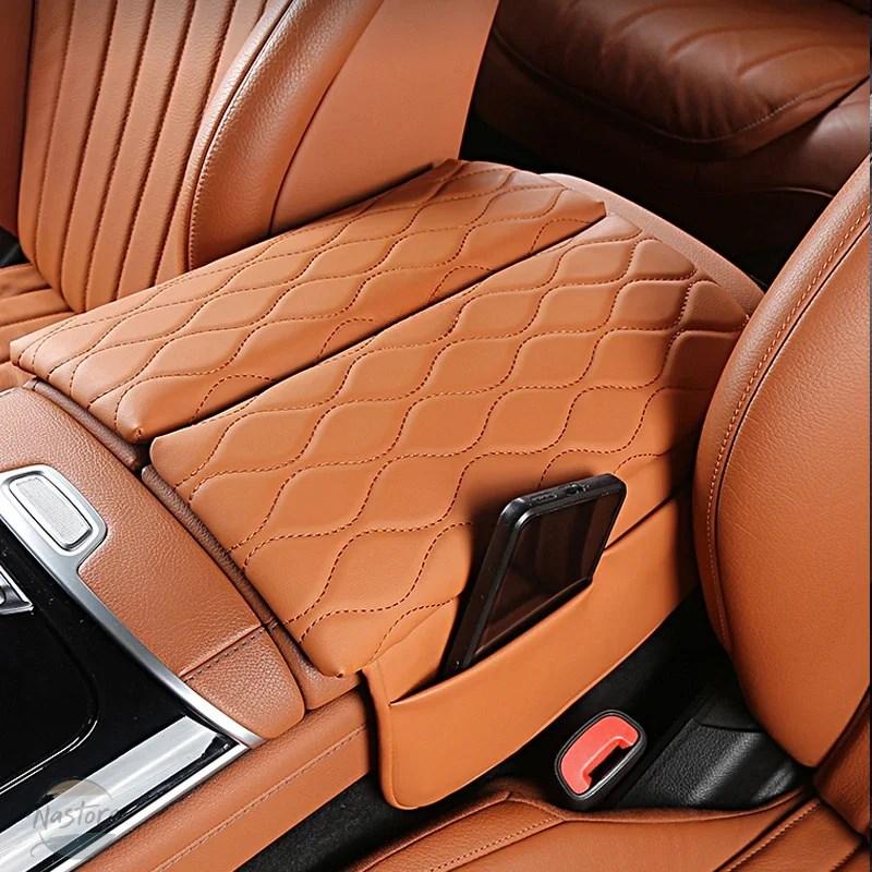 並行輸入品 メルセデスベンツ s450 カバー アームレスト 傷防止レザークッション カスタムパーツ 部品 アクセサリー_4