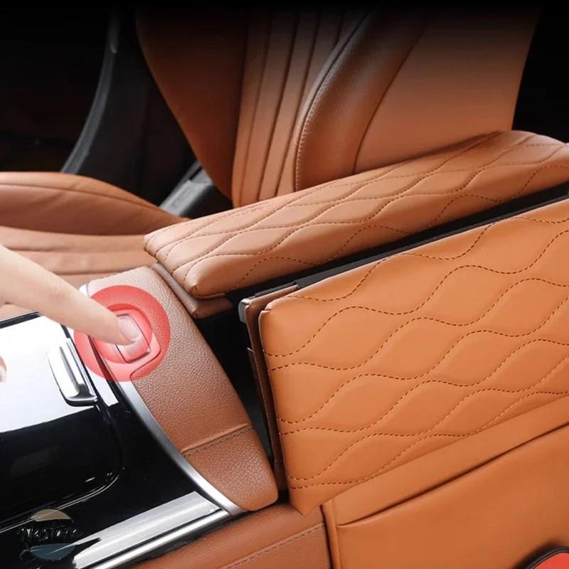 並行輸入品 メルセデスベンツ s450 カバー アームレスト 傷防止レザークッション カスタムパーツ 部品 アクセサリー_5