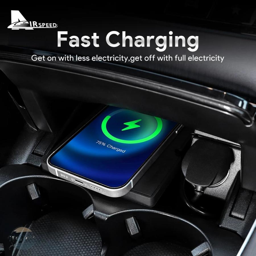 並行輸入品 メルセデスベンツ Cクラス W205 AMG C43 C63 GLC X253 X254 GLC43 GLC63 15W用 ワイヤレス携帯電話充電の画像