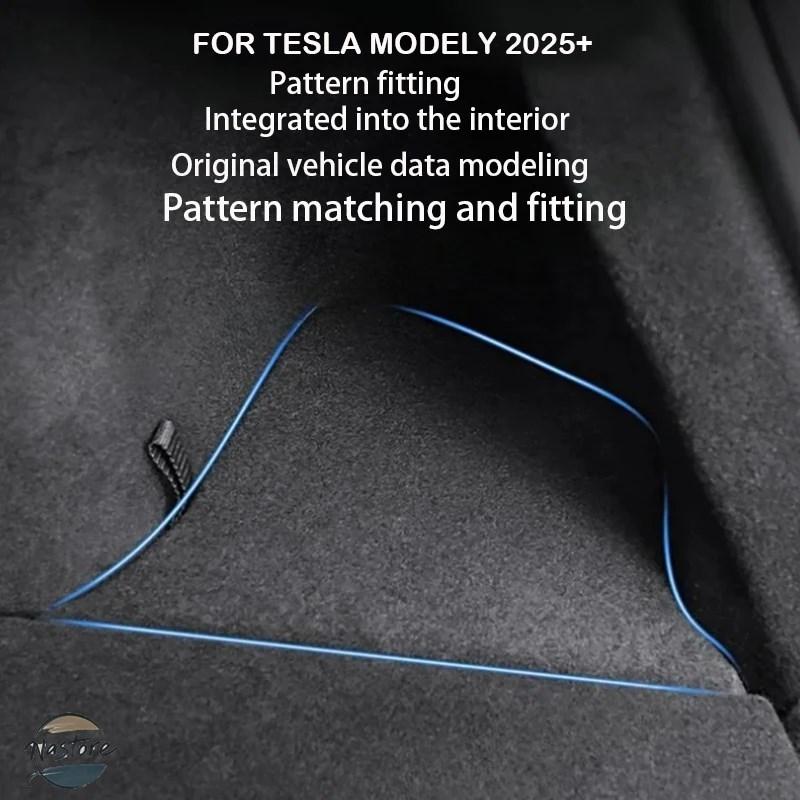並行輸入品 テスラ リア カスタム モデル Y ジュニパー 2025 TPE トランクサイド収納ボックステールブーツオーガナイザーパーティション装飾アクセサリーの画像