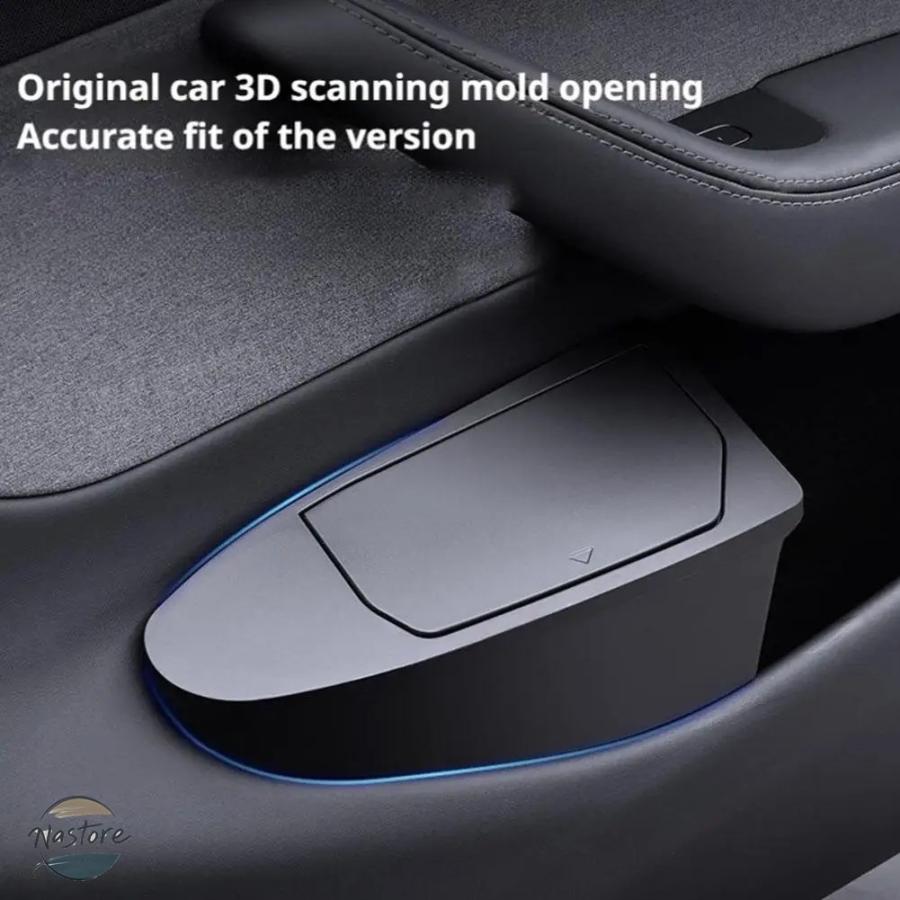 並行輸入品 テスラ フロント リア カスタム モデルY ジュニパー 2021-2025 ドア ゴミ箱 セントラルコントロール 防水収納ボックス アクセサリーの画像
