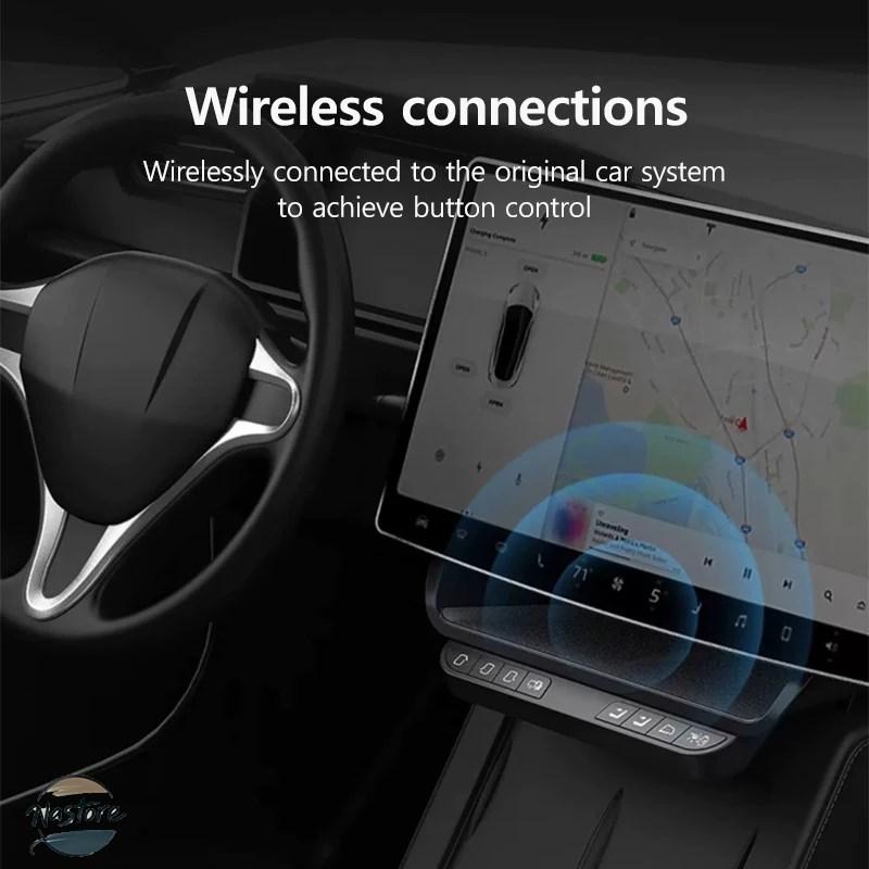 並行輸入品 テスラ モデルY 3 2021?2024 物理ボタン制御収納ボックス カーインテリジェントフィックスディスプレイの画像