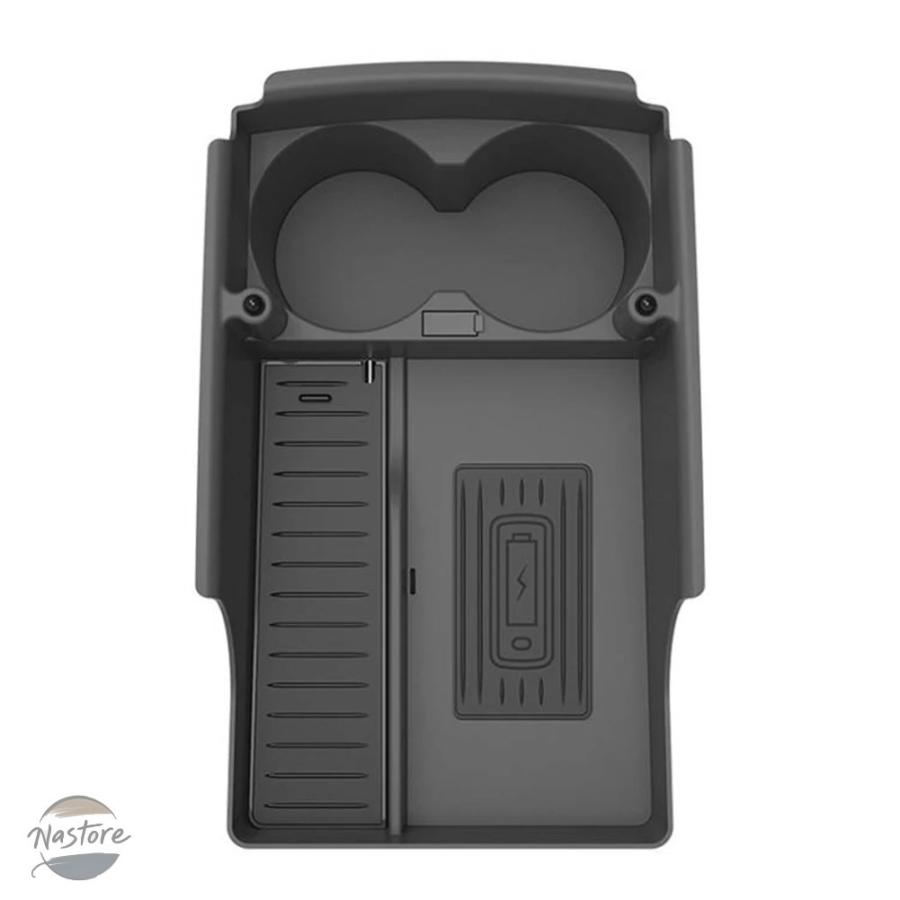 並行輸入品 テスラ モデルS X 携帯電話 ワイヤレスチャージャー センターコンソール カップホルダー 充電パッドの画像