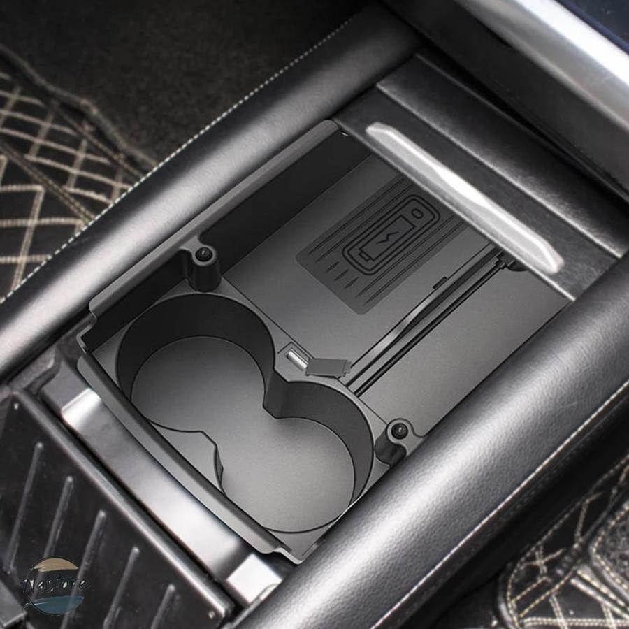 並行輸入品 テスラ モデルS X 携帯電話 ワイヤレスチャージャー センターコンソール カップホルダー 充電パッドの画像