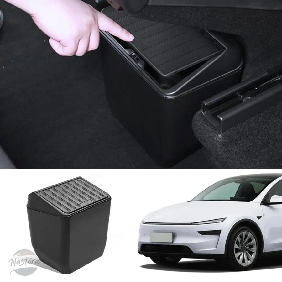 並行輸入品 テスラ モデルY ジュニパー 2021-2025 フロントドア用ゴミ箱 リアセントラルコントロール ゴミ箱 防水収納ボックス 車用アクセサリー V0B8_5